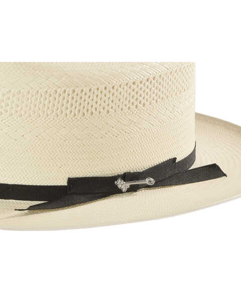 Stetson Men's White Shantung Open Road Western Straw Hat, Natural, hi-res