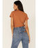 Image #3 - Bandit Women's Fill Their Shoes Graphic Tee, Cognac, hi-res