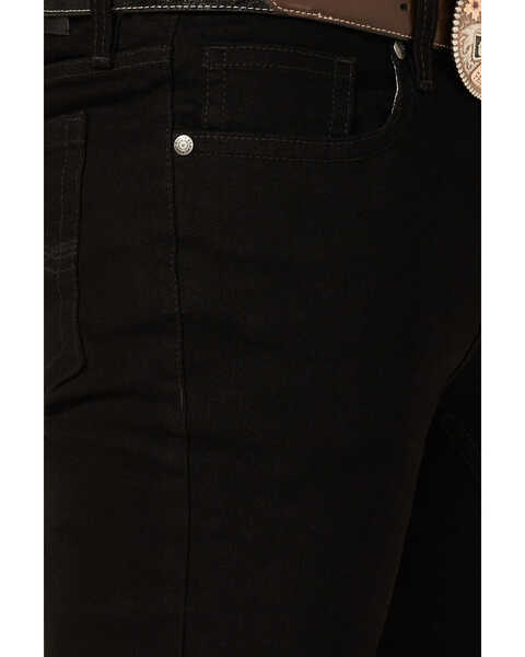 Image #2 - Cody James Men's Night Rider Black Wash Slim Bootcut Stretch Denim Jeans, Black, hi-res