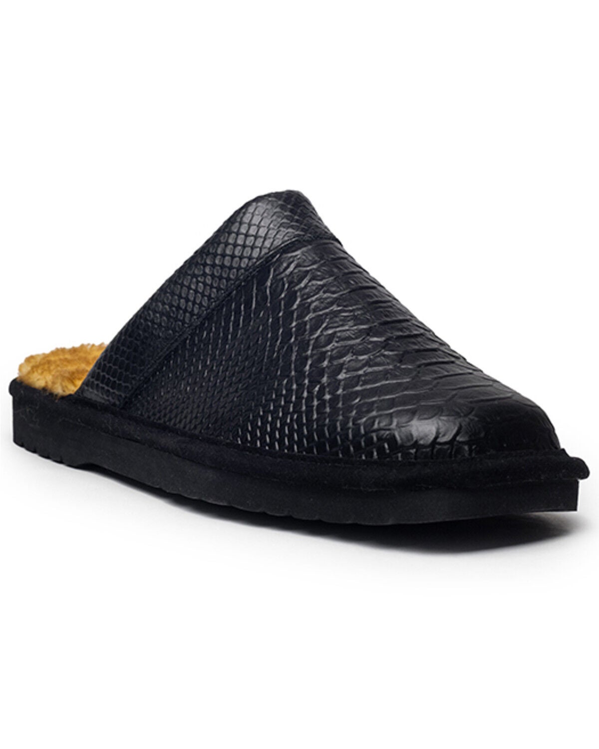 Ariat Men's Silversmith Square Toe Snake Print Slippers, Black, hi-res