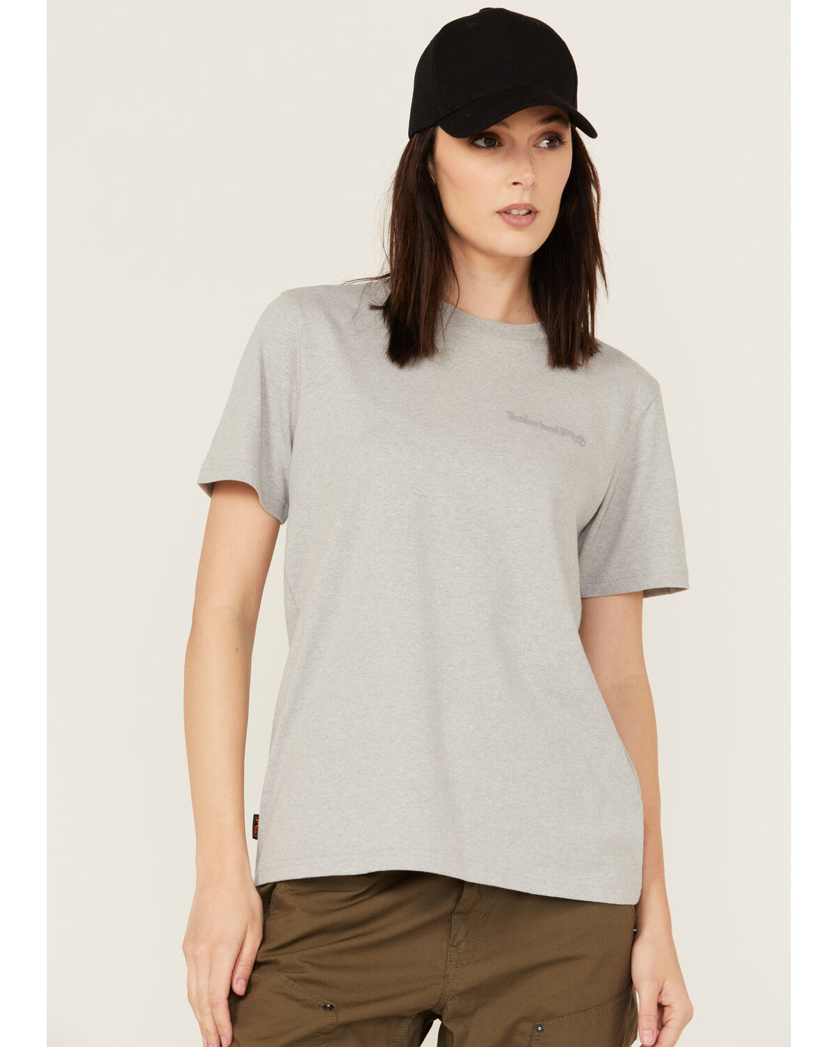 Image #1 - Timberland Pro Women's Cotton Core Short Sleeve Tee, Grey, hi-res