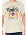 Image #3 - Modelo Men's Logo Short Sleeve Graphic T-Shirt, Natural, hi-res