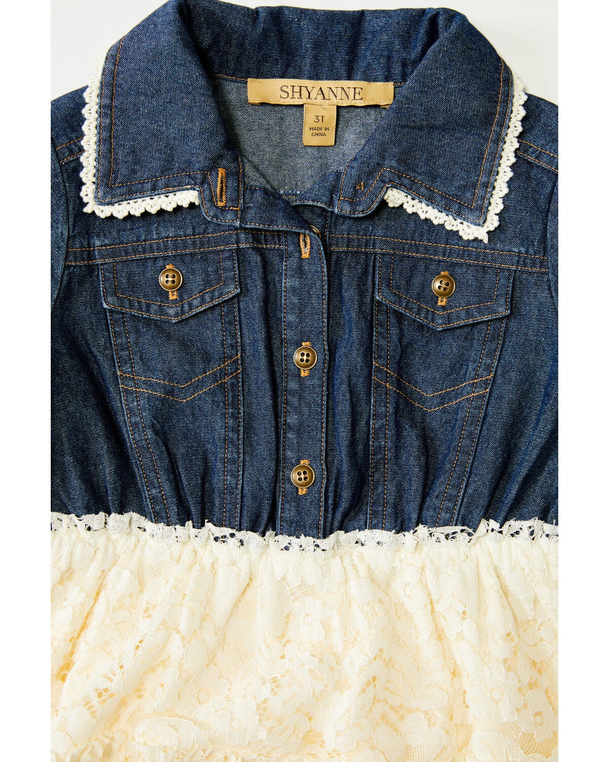 Image #3 - Shyanne Toddler Girls' Lace Dress, Cream, hi-res