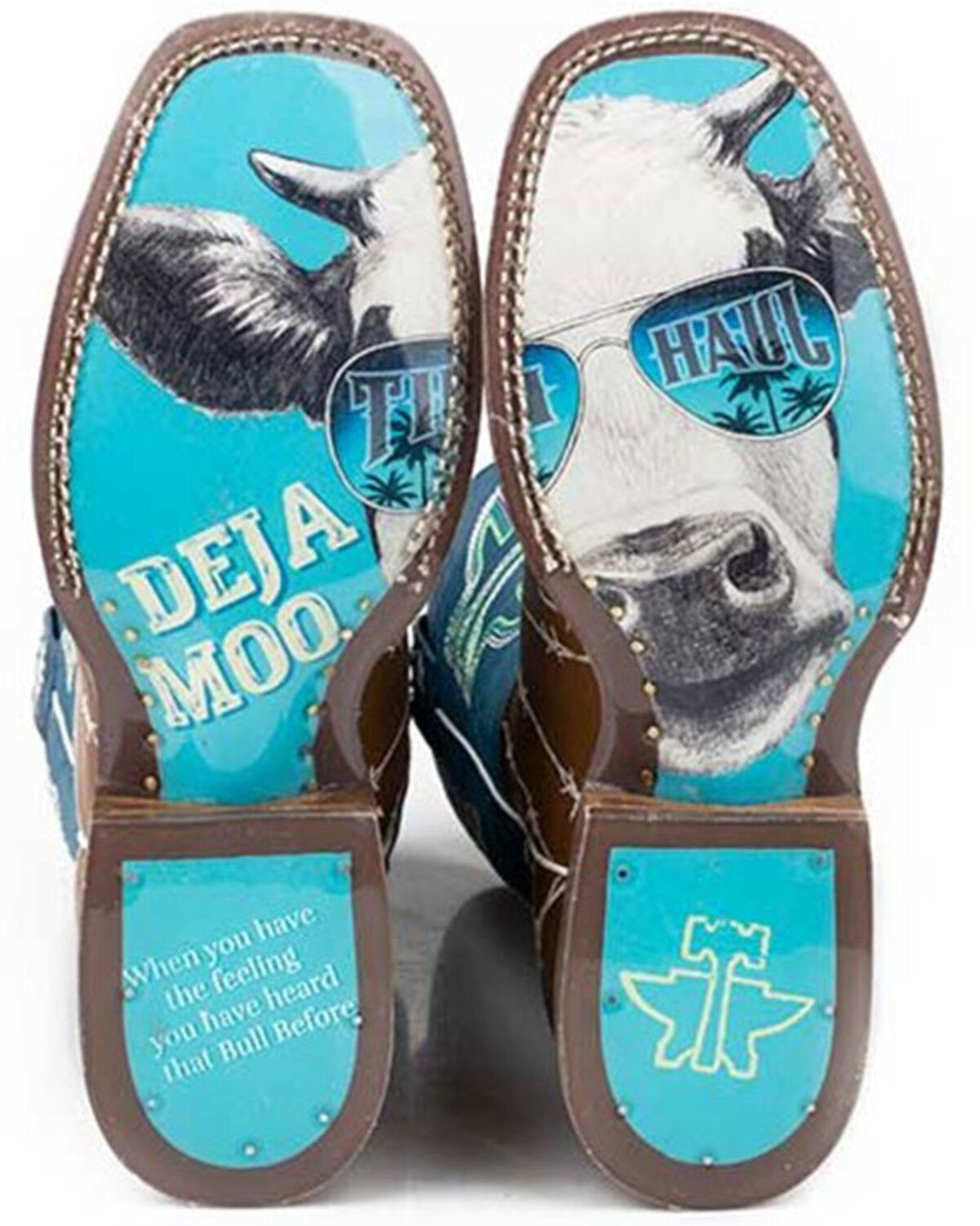 Image #2 - Tin Haul Women's Hands Off Western Boots - Broad Square Toe, Tan, hi-res