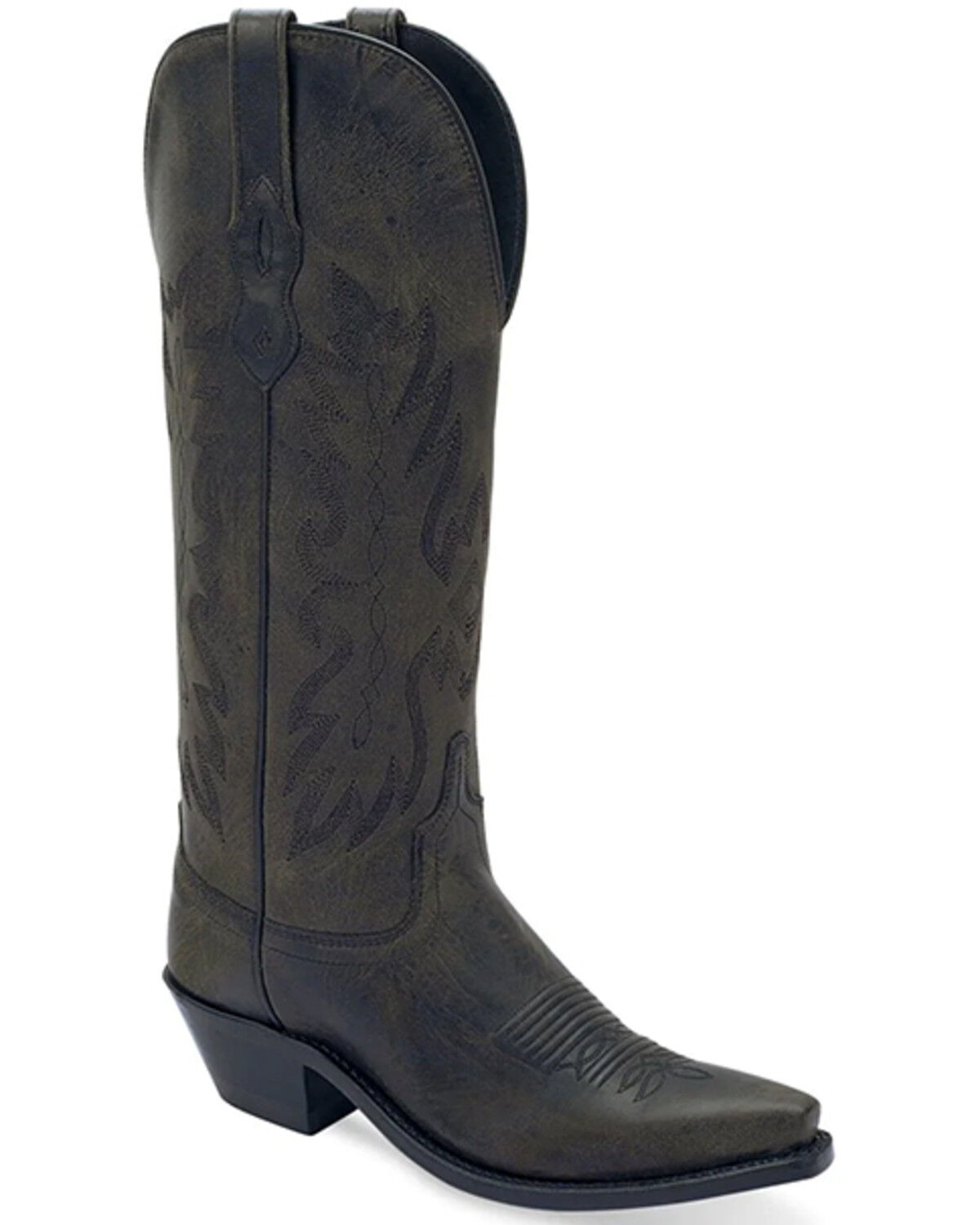 Image #1 - Old West Women's Western Boots - Snip Toe, Black, hi-res