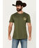 Image #2 - Howitzer Men's 76 Spray Short Sleeve T-Shirt, Green, hi-res