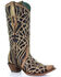 Image #1 - Corral Women's Black Glitter Inlay Western Boots - Snip Toe, , hi-res