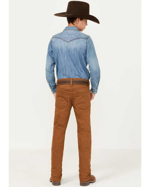 Image #3 - Cody James Boys' Rubber Slim Straight Stretch Jeans , Rust Copper, hi-res