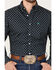 Ariat Men's Beckham Diamond Geo Print Button Down Western Shirt , Navy, hi-res