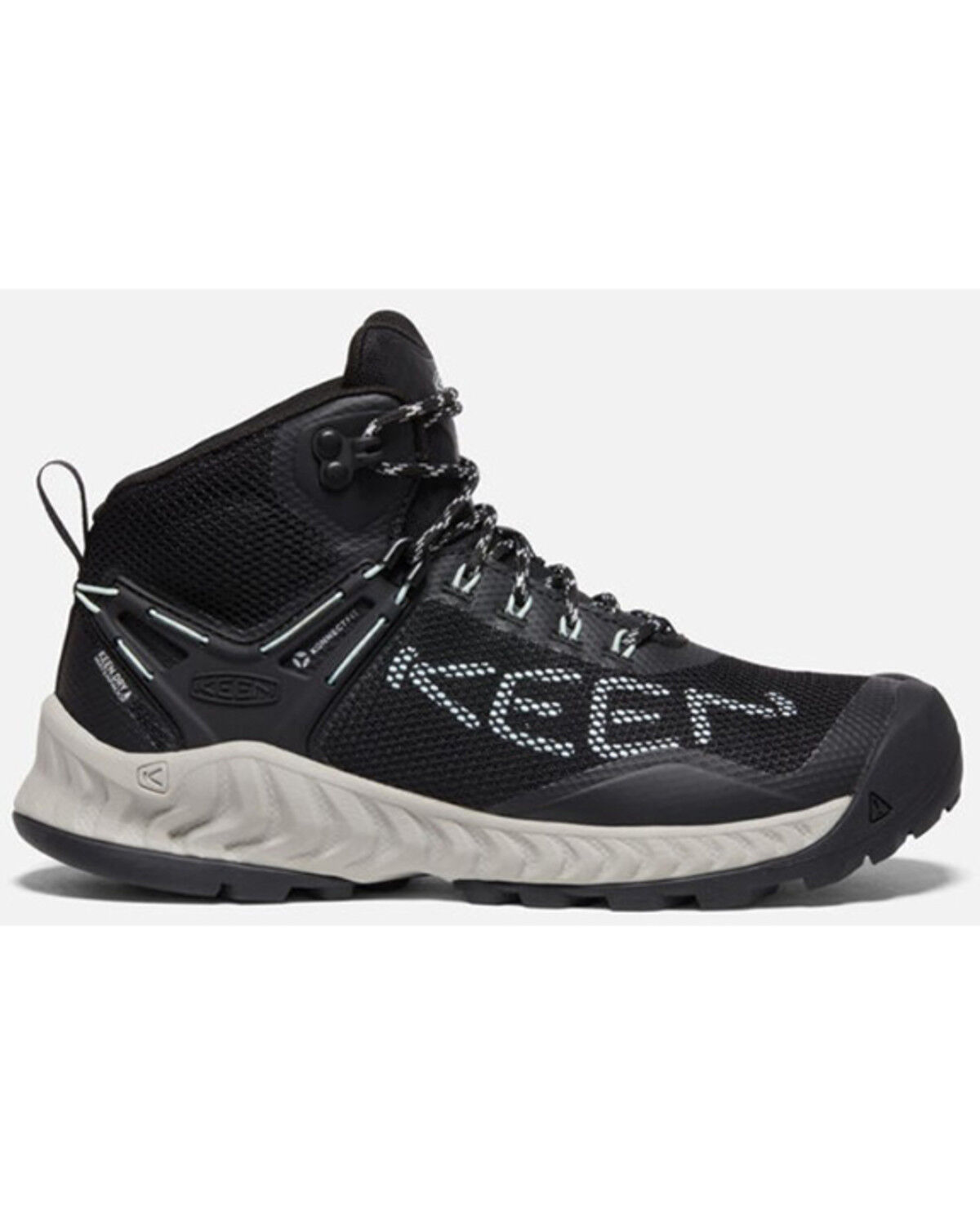 Image #2 - Keen Women's NXIS EVO Waterproof Hiking Shoes, Black/blue, hi-res