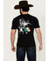 Image #4 - Cowboy Hardware Men's Mexico Flag Short Sleeve Graphic T-Shirt, Black, hi-res