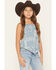 Image #1 - Wrangler Girls' Bandana Print Denim Tank, Blue, hi-res