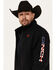 Image #2 - Cinch Men's Solid USA Logo Bonded Softshell Jacket, Black, hi-res