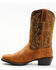Image #3 - Durango Men's Westward Roughstock Western Boots - Broad Square Toe, Tan, hi-res