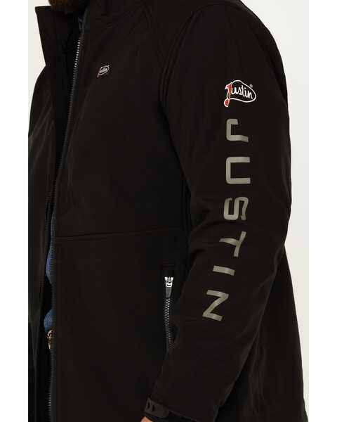 Image #3 - Justin Men's Stillwater Softshell Jacket, Black, hi-res