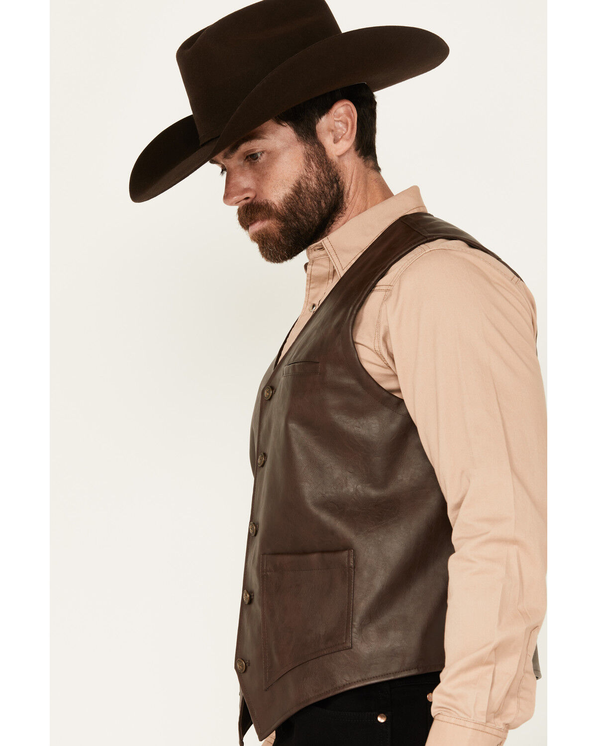Image #2 - Moonshine Spirit Men's Redhawk 2.0 Vest, Brown, hi-res