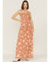 Z&L Women's Sophia Paisley Print Smocked Sleeveless Maxi Dress, Mauve, hi-res
