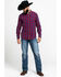 Image #6 - Levi's Men's Red Mondy Plaid Long Sleeve Western Flannel Shirt , Red, hi-res