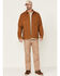 Hawx Men's Ellis Weathered Duck CPO Snap Work Shirt Jacket , Rust Copper, hi-res