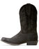 Image #2 - Ariat Men's Circuit High Stepper Distressed Suede Western Boots - Square Toe , Black, hi-res