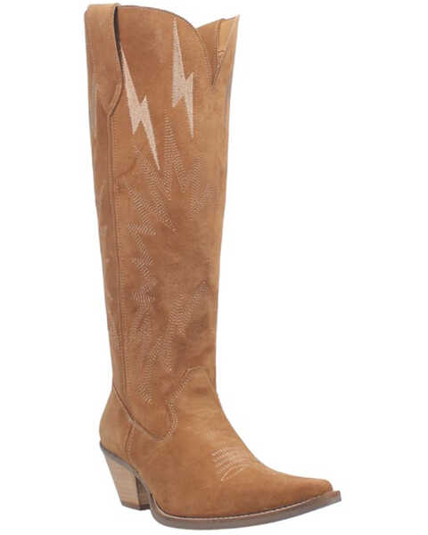 Image #1 - Dingo Women's Thunder Road Western Performance Boots - Pointed Toe, Camel, hi-res