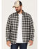 Image #1 - North River Men's Small Plaid Print Long Sleeve Button-Down Flannel Shirt, Charcoal, hi-res