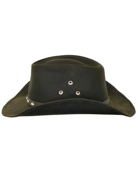 Image #2 - Outback Trading Co. Men's Badlands Oilskin Hat, Brown, hi-res