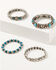 Image #1 - Shyanne Women's American Heritage Cowgirl Bracelet Set - 4 Piece, Silver, hi-res