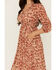 Image #3 - Shyanne Women's Chiffon Floral Print Maxi Dress, Taupe, hi-res