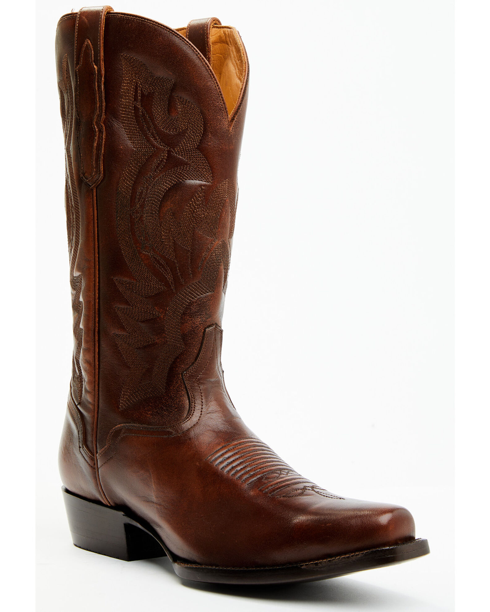 Men's calf high leather boots online