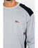 Cinch WRX Men's Grey Long Sleeve FR Raglan Shirt, Grey, hi-res