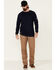 Image #3 - Ariat Men's FR Work Crew Long Sleeve T-Shirt, Navy, hi-res