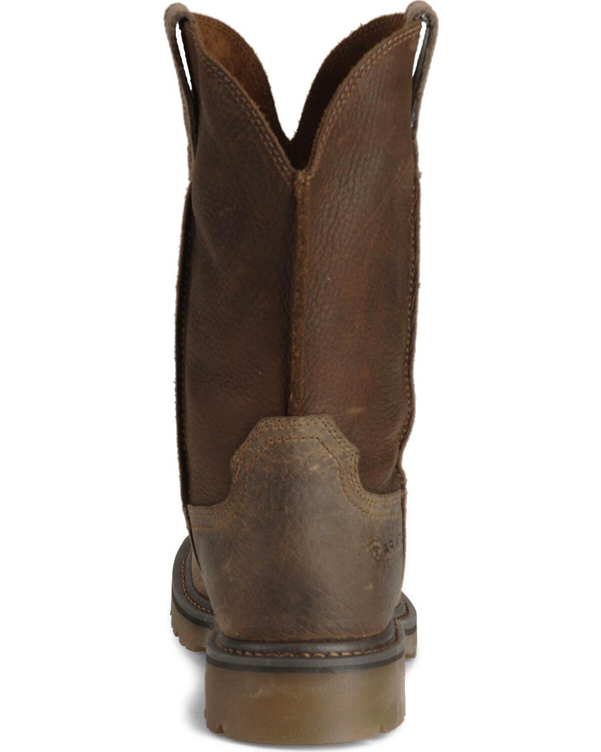 ariat steel toe pull on work boots