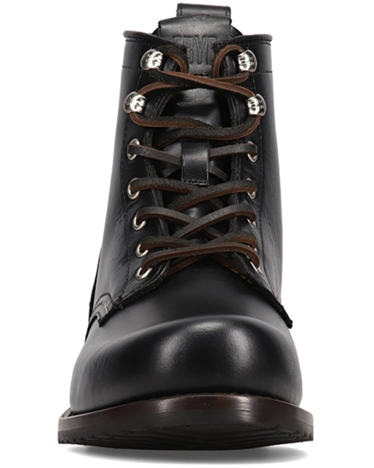 Image #4 - Frye Men's Hudson Workboot Plain Toe Boots - Round Toe, Black, hi-res