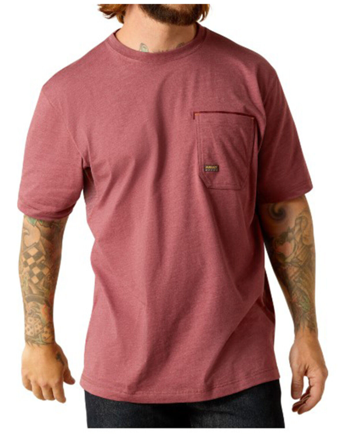Image #2 - Ariat Men's Scream Rebar Workman Short Sleeve Graphic T-Shirt, Light Purple, hi-res