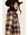 Image #2 - Idyllwind Women's Dowlan Plaid Print Shacket, Indigo, hi-res
