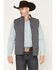 Image #1 - Cody James Men's Estacado Solid Concealed Carry Softshell Vest - Big, Charcoal, hi-res