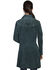 Scully Embroidered Boar Suede Long Coat, Teal, hi-res