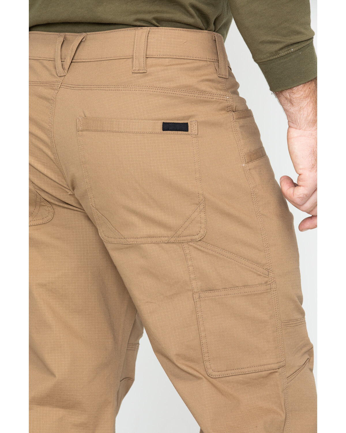 Image #5 - Hawx Men's Brown Stretch Ripstop Utility Work Pants - Big, Brown, hi-res