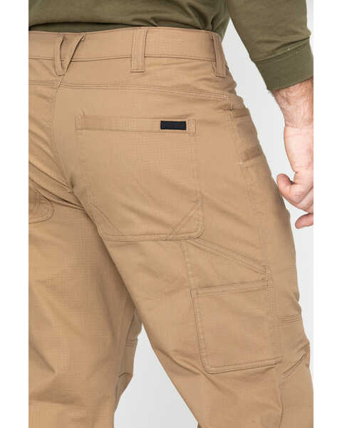 Image #5 - Hawx Men's Brown Stretch Ripstop Utility Work Pants - Big , Brown, hi-res