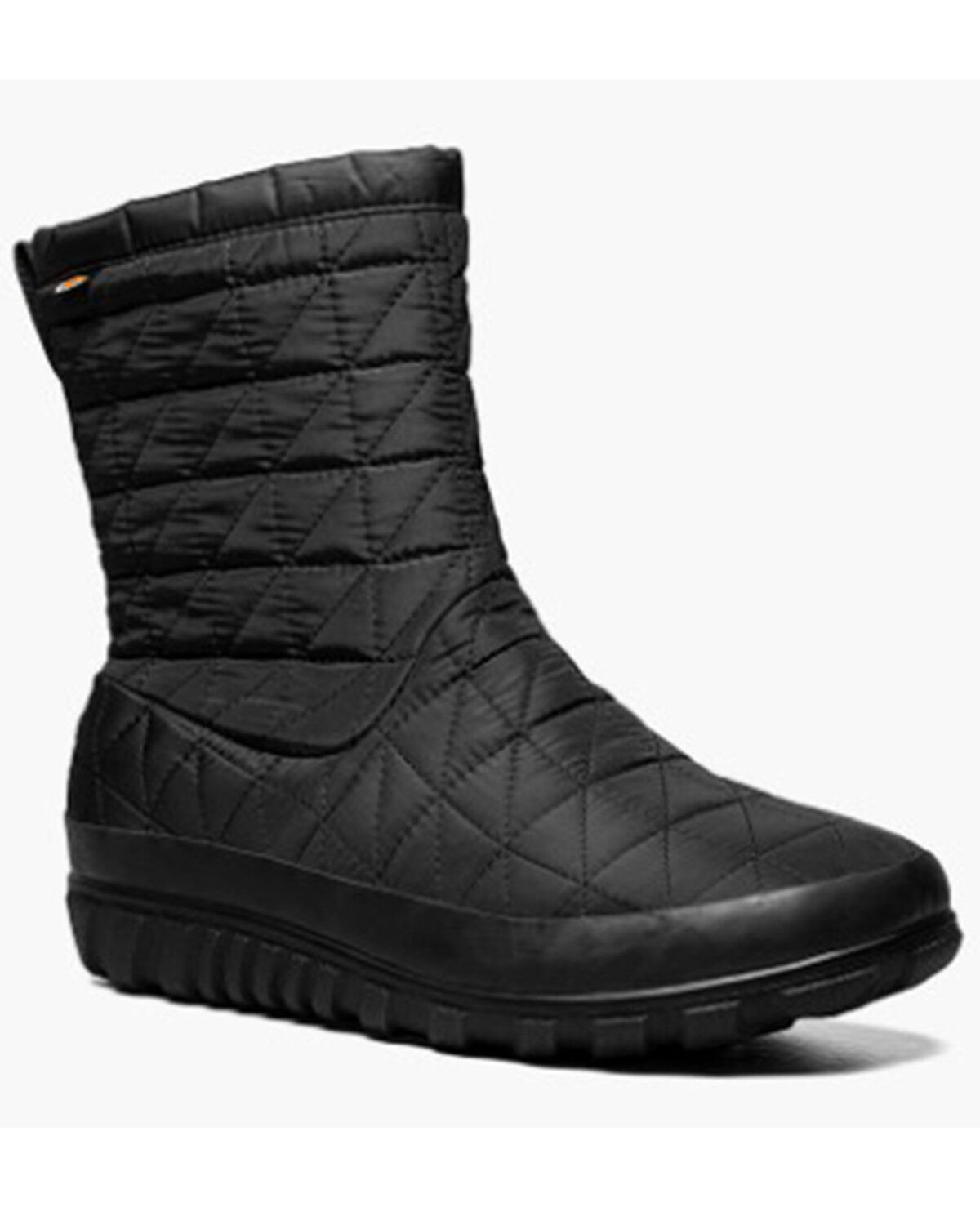 Image #1 - Bogs Women's Snowday II Mid Work Boots - Soft Toe, Black, hi-res