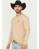 Image #3 - Ariat Men's Boot Barn Exclusive Stone Arrowhead Long Sleeve Graphic T-Shirt, Sand, hi-res