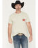 Image #1 - Miller Men's High Life Moon Short Sleeve Graphic T-Shirt, Natural, hi-res