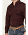 Image #3 - Cinch Men's Paisley Print Long Sleeve Button-Down Western Shirt, Red, hi-res
