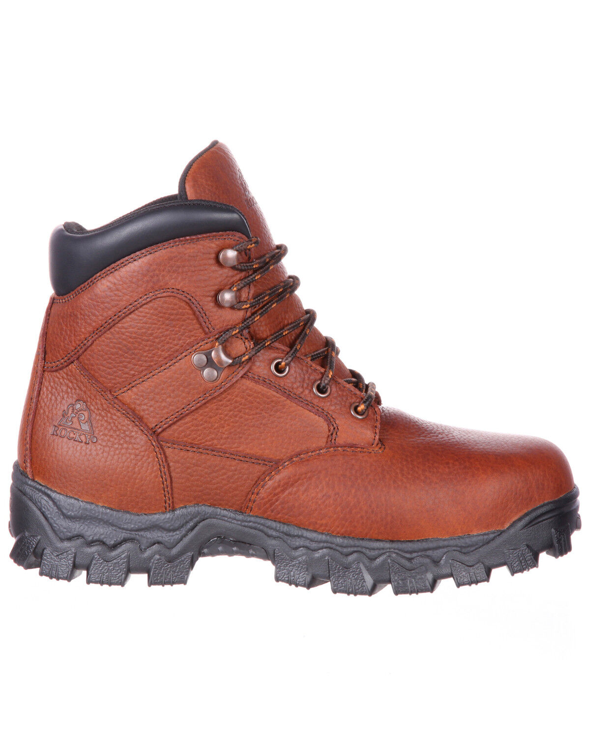 Image #2 - Rocky Men's Alpha Force Fully Puncture-Resistant Waterproof Work Boots - Steel Toe, Brown, hi-res