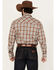 Image #4 - Wrangler Retro Men's Plaid Print Long Sleeve Snap Western Shirt, Brown, hi-res