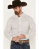 Ariat Men's Aiden Geo Print Classic Fit Long Sleeve Button-Down Western Shirt - Big , White, hi-res