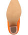 Image #7 - Dingo Women's Crazy Train Leather Booties - Pointed Toe , Orange, hi-res