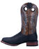 Dan Post Men's Deuce Western Performance Boots - Broad Square Toe, Black/brown, hi-res