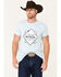 Image #1 - Cinch Men's Boot Barn Exclusive American Denim Co Diamond Short Sleeve Graphic T-Shirt, , hi-res